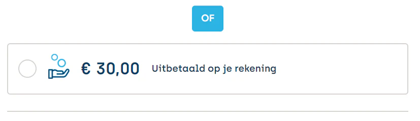 Choose bank payment