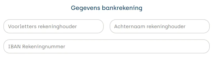 Enter your bank details