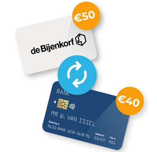 Wissel je cadeaubon in voor geld