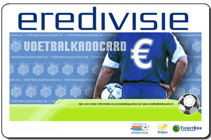 Eredivisie Voetbalkadocard 10 euro kopen met korting