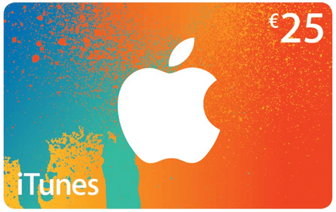 iTunes gift card 25 euro kopen met korting