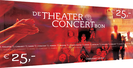 Theater & concertbon cadeaubon 25 euro kopen met korting